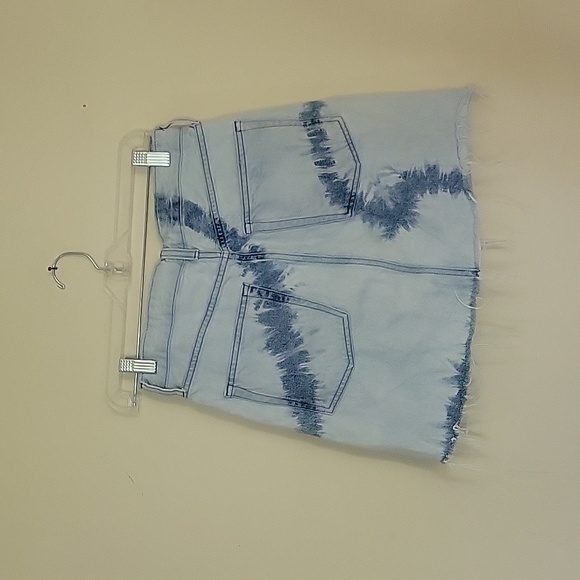 &DENIM acid washed denim mini skirt sz 4 - Picture 2 of 4